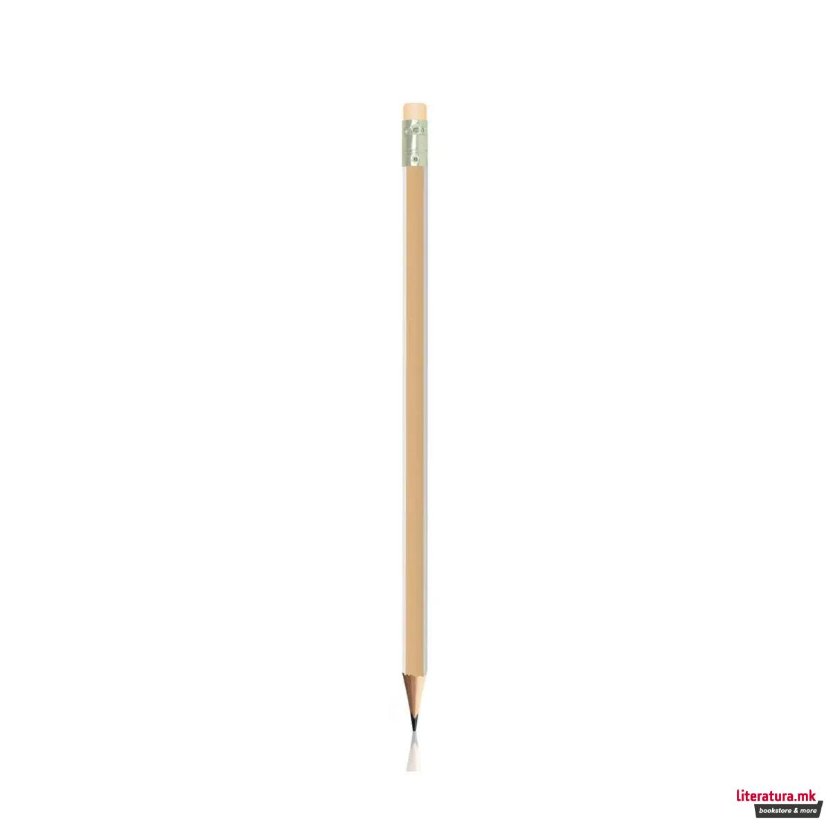 Дрвен молив со гума, S-Cool - Pastel, HB, 5 бои