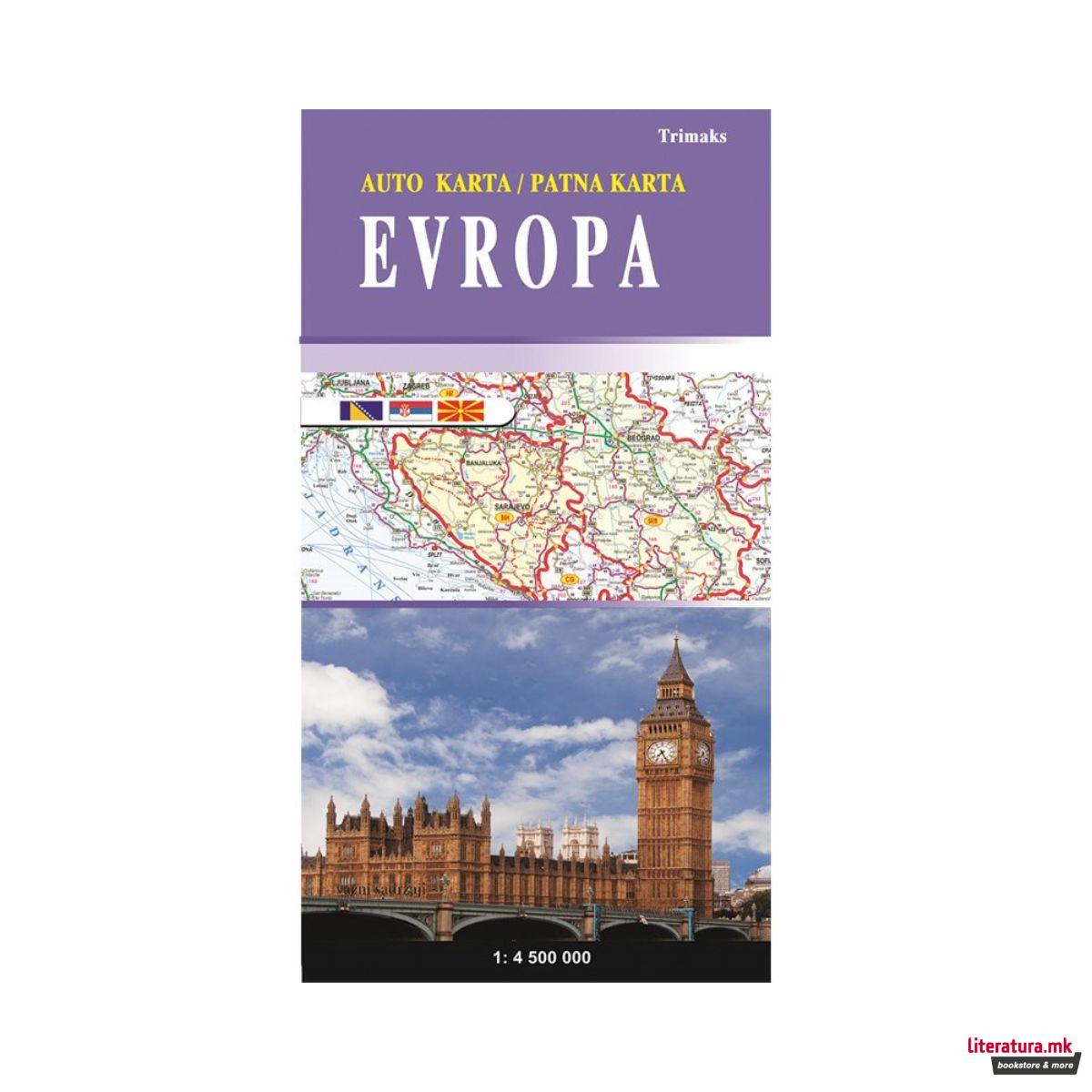Патна карта на Европа