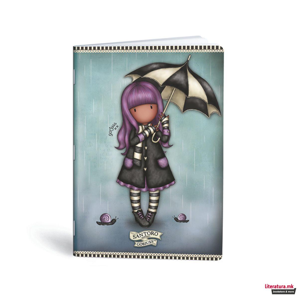 Тетратка, Lipa Mill/ Mar-Mar, Santoro - Gorjuss, A4, линии