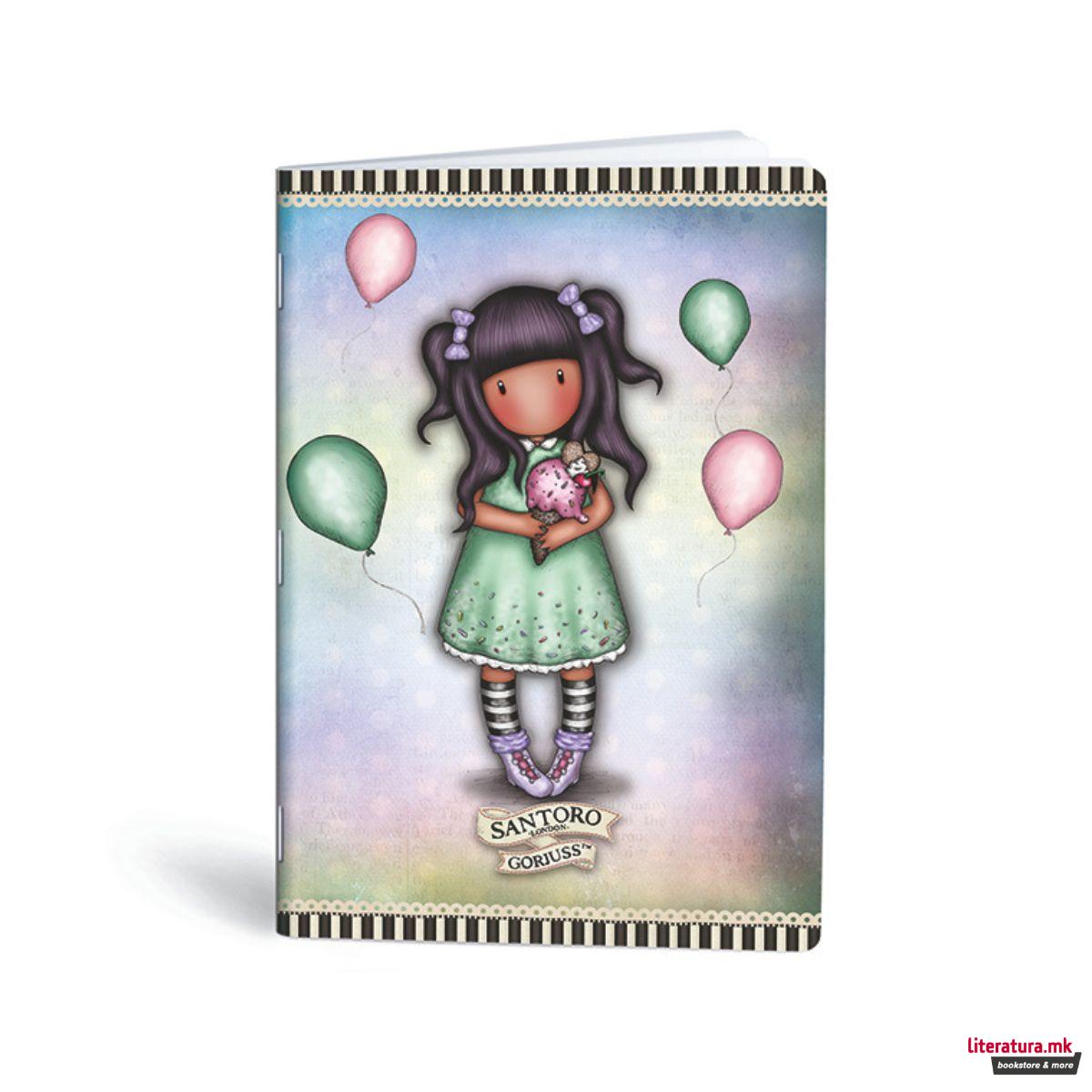 Тетратка, Lipa Mill/Mar-Mar, Santoro - Gorjuss, A5, коцки