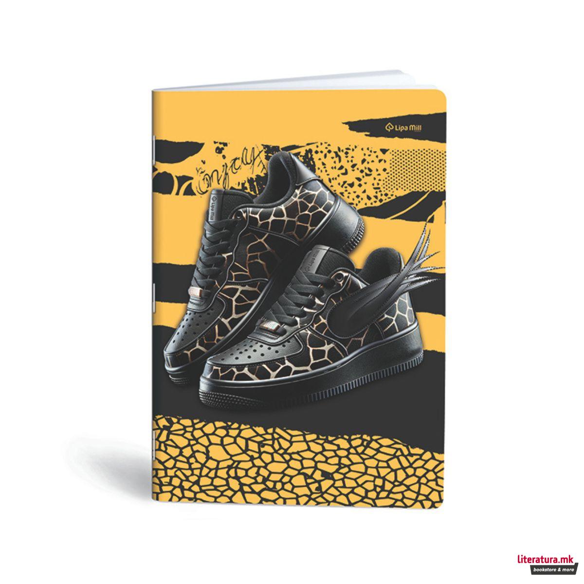 Тетратка, Lipa Mill/Mar-Mar, Premium - Sneakers, A4, коцки 