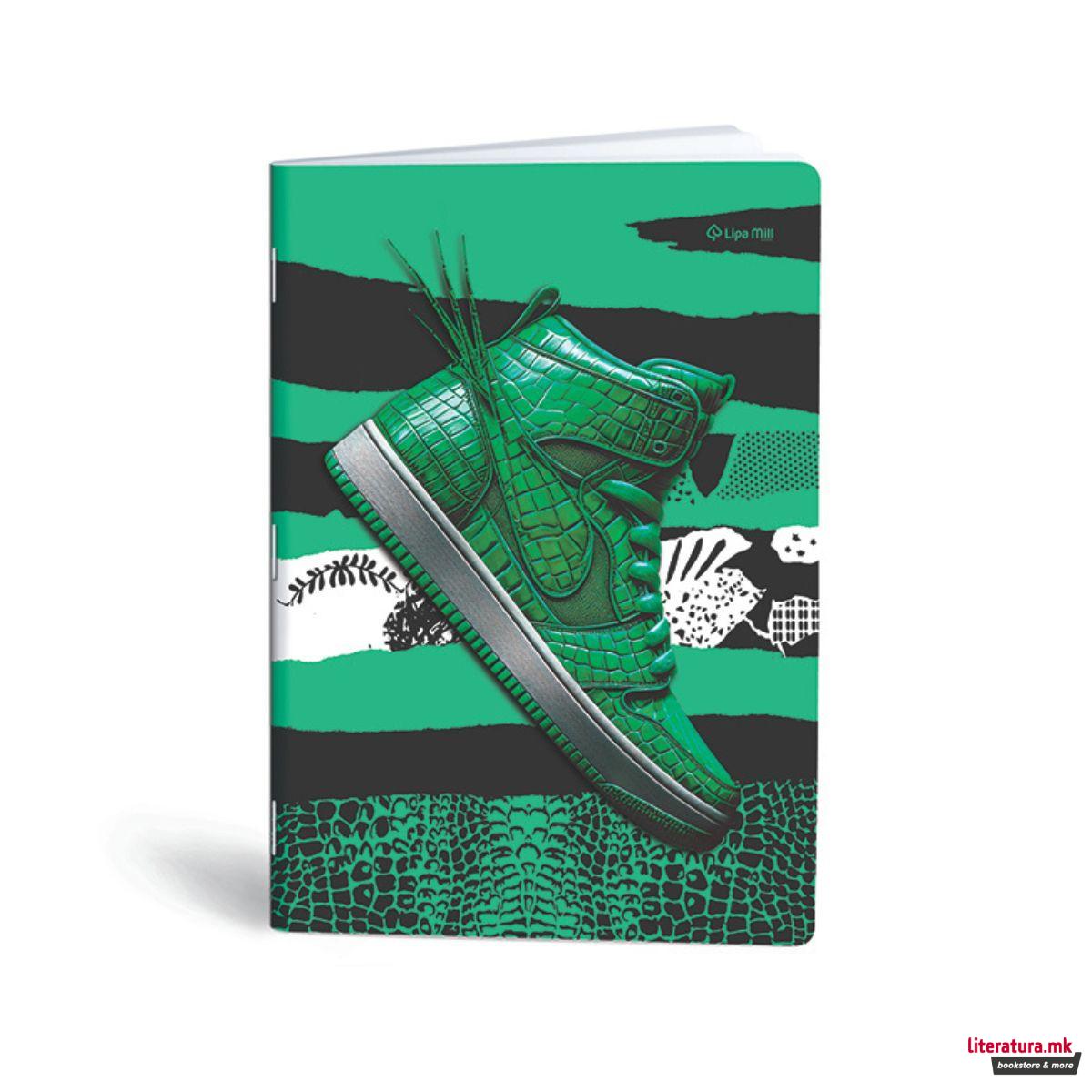 Тетратка, Lipa Mill/Mar-Mar, Premium - Sneakers, A4, коцки 