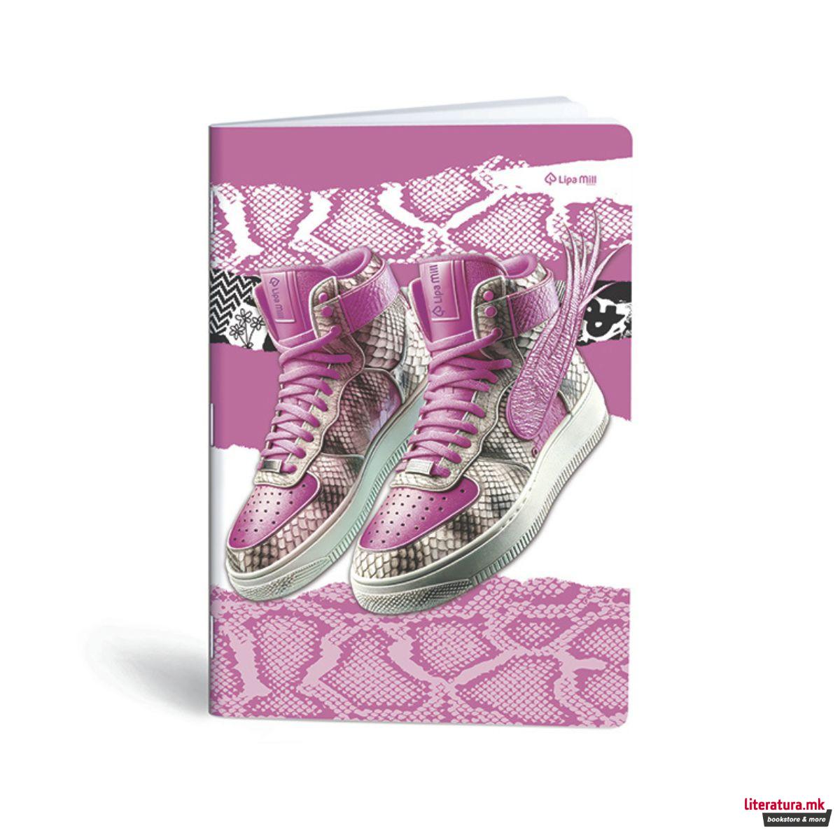 Тетратка, Lipa Mill/Mar-Mar, Premium - Sneakers, A4, коцки 