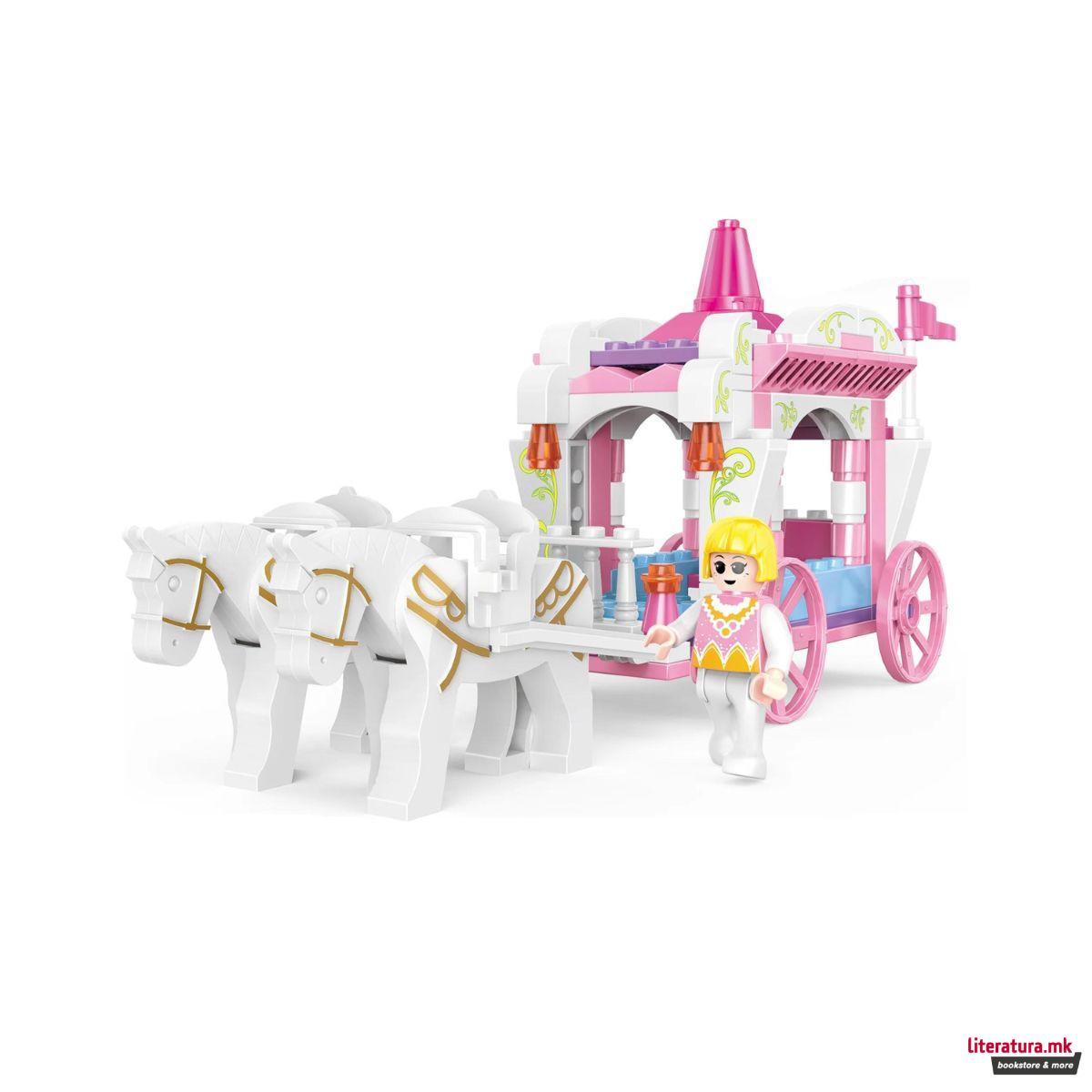Коцки за градба, Girls, Princess Carriage, 98 парчиња