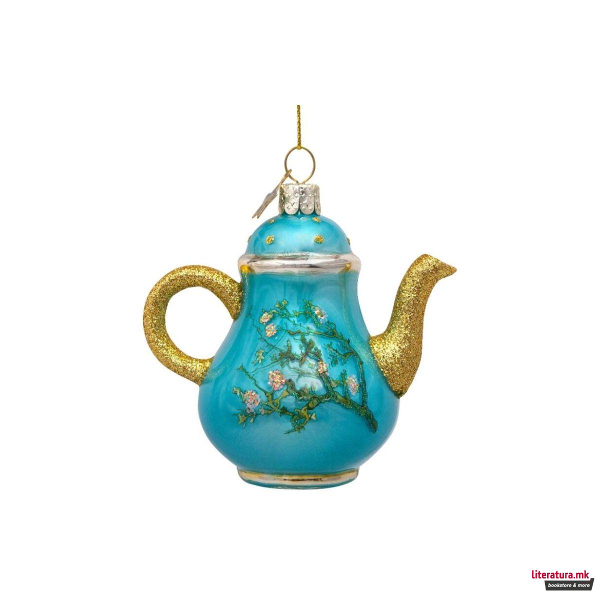 Лампион, Teapot with Van Gogh's Almond Blossom, 10cm