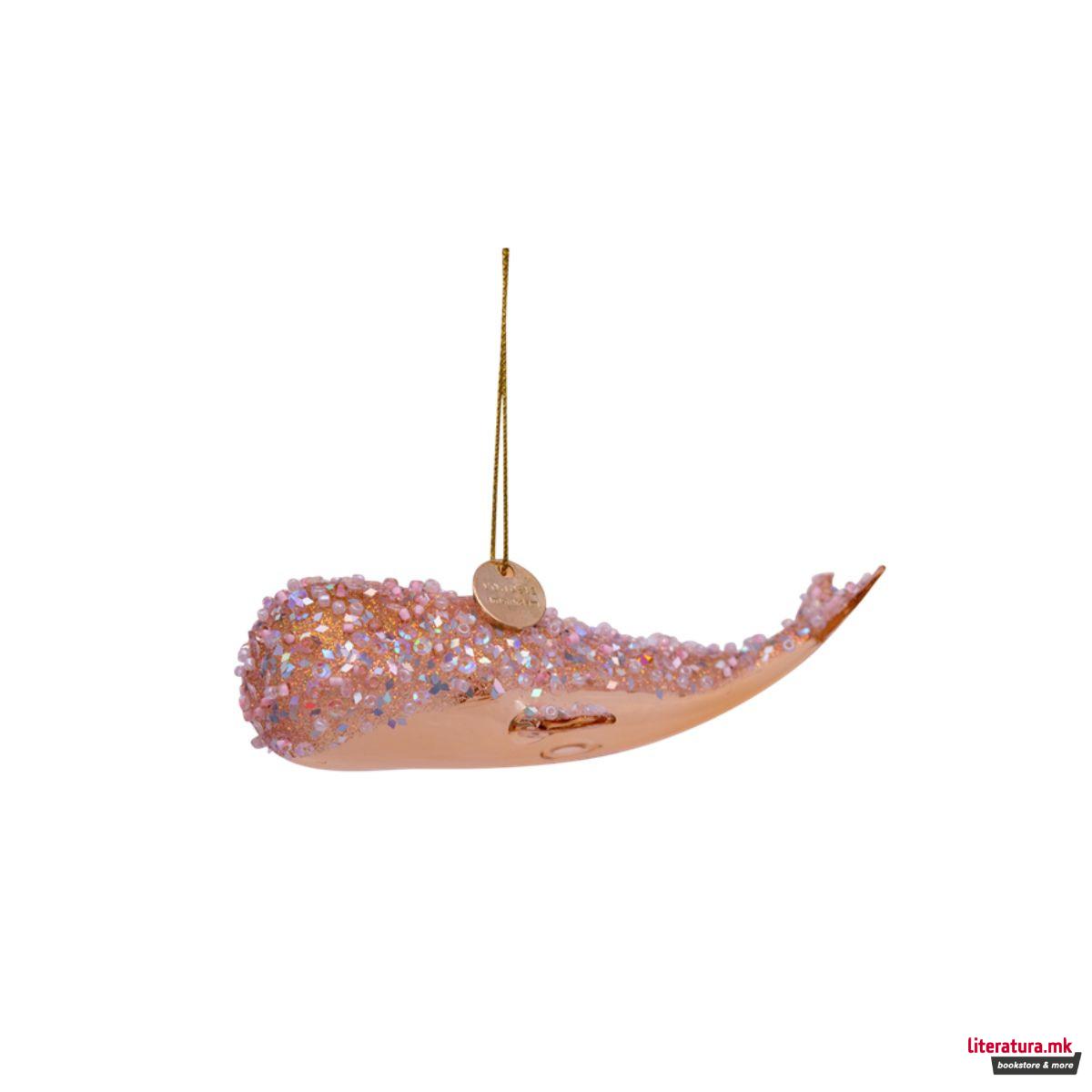 Лампион, Pink Transparent Whale, 2.5cm
