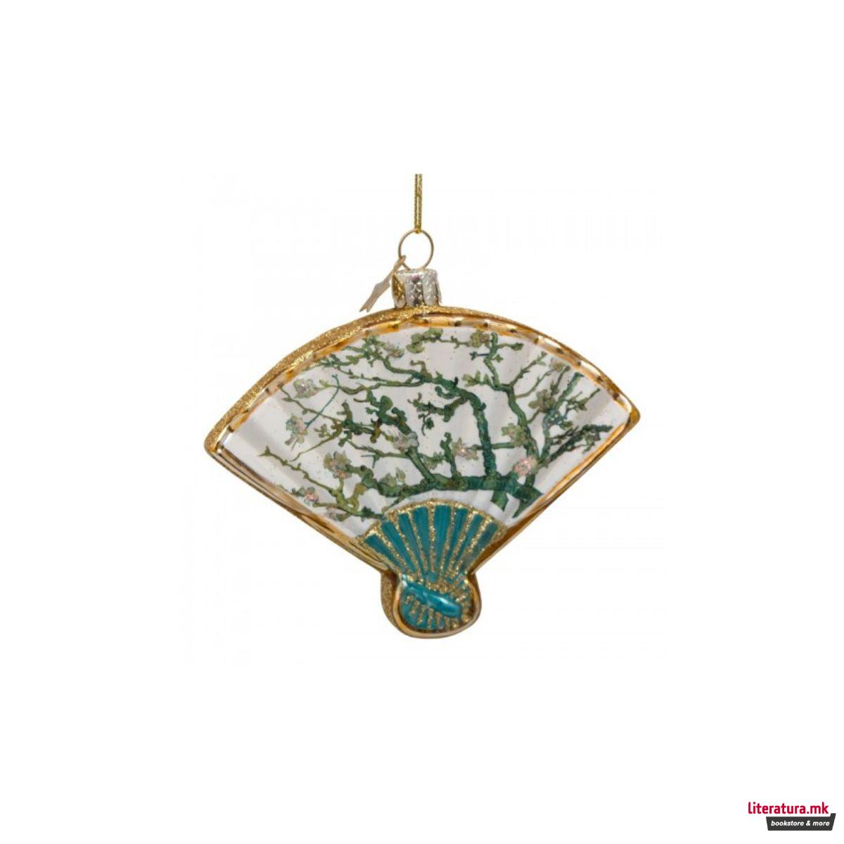 Лампион, Gold Fan with Van Gogh's Almond Blossom, 10cm