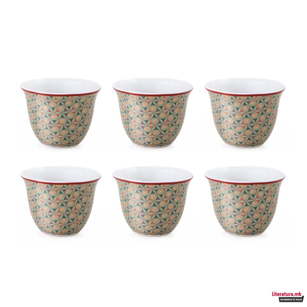 Сет од 6 шолји за кафе, Opera, 60ml