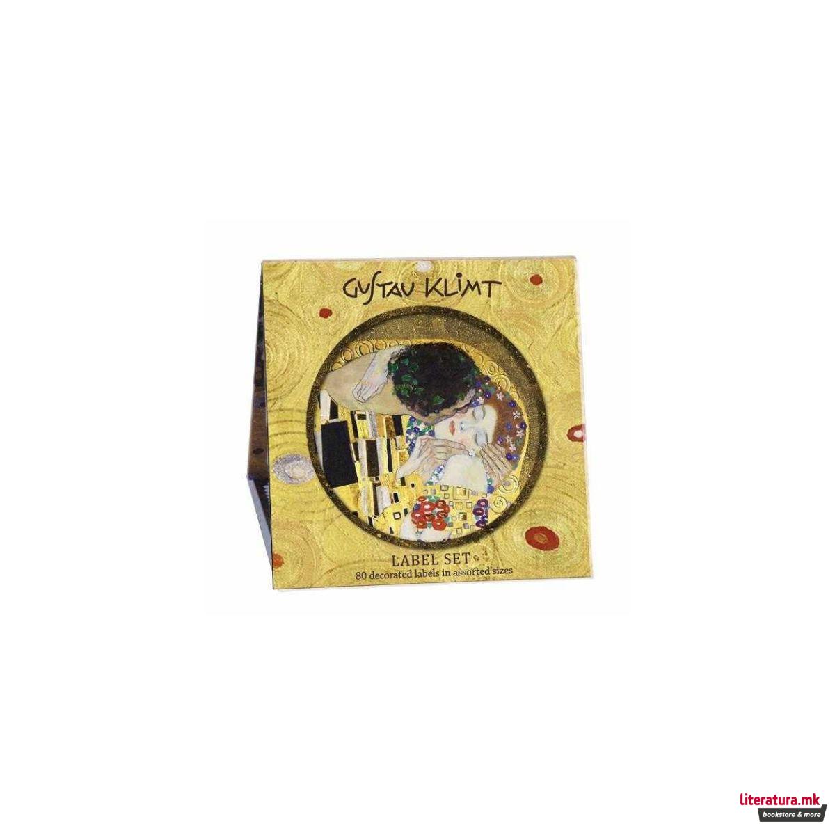 Сет налепници за име, Gustav Klimt 