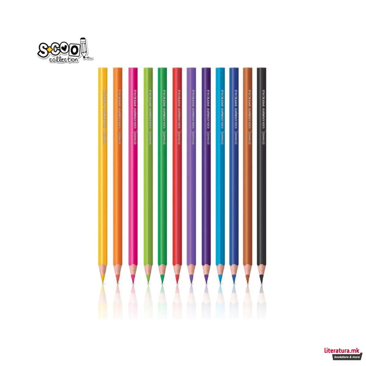 Дрвени боици, S-Cool, Triangular, 1/12
