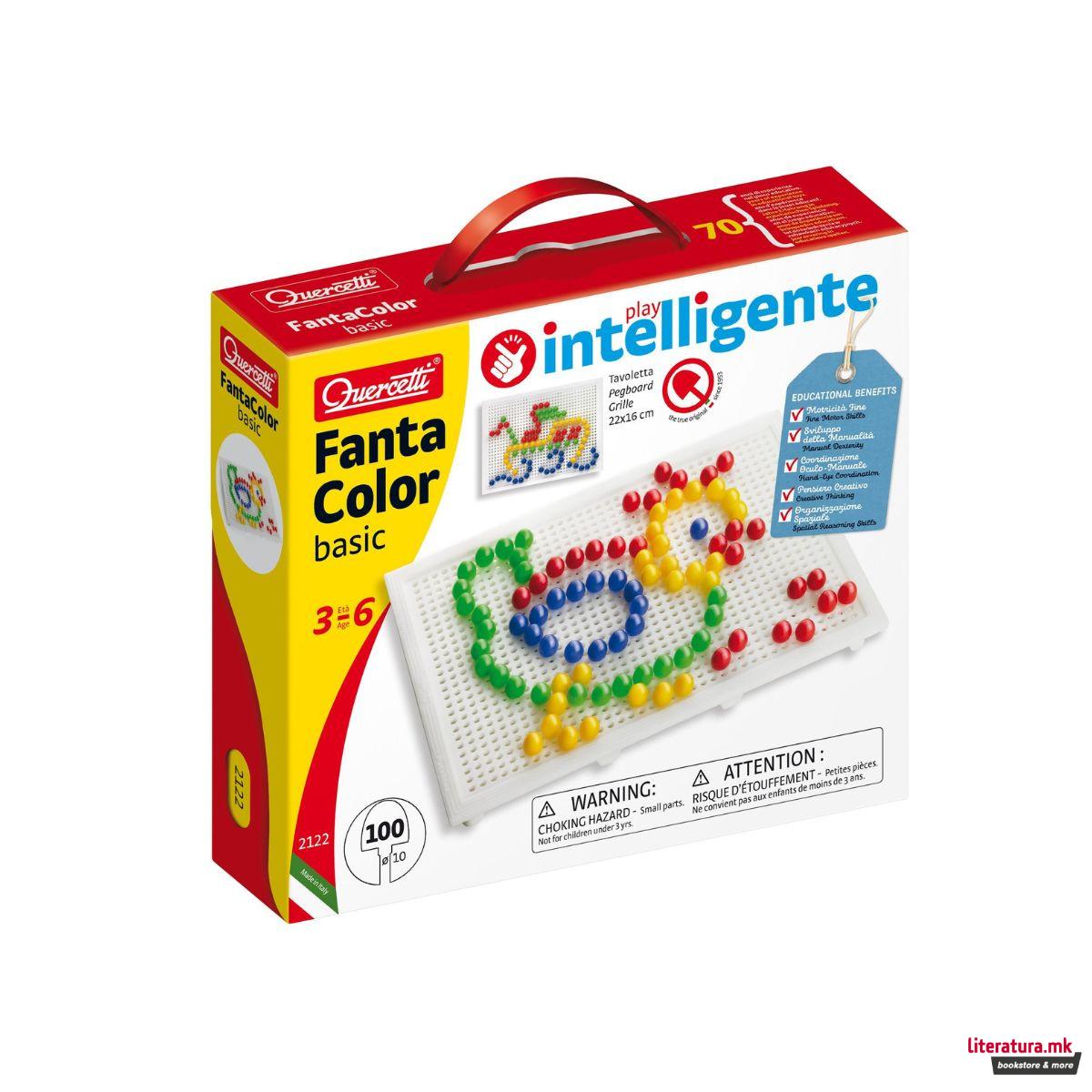 Табла со пинови, Fanta Color Basic, 100 пинови, Ø10 мм