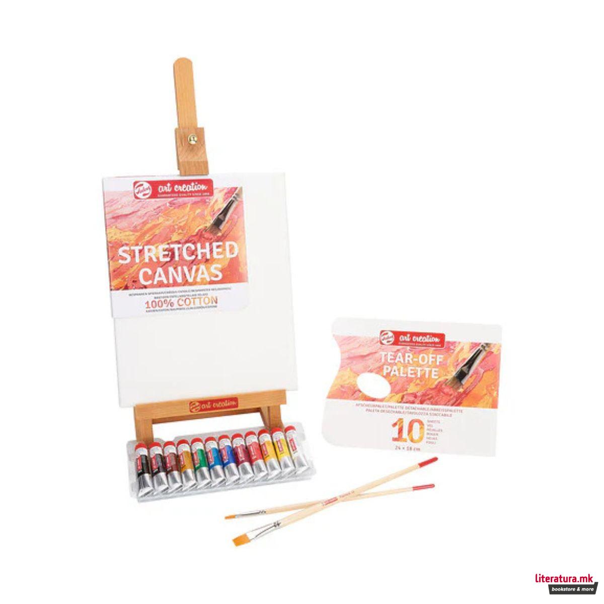 Сет за сликање со маслени бои, Talens Art Creation Oil Colour Combiset