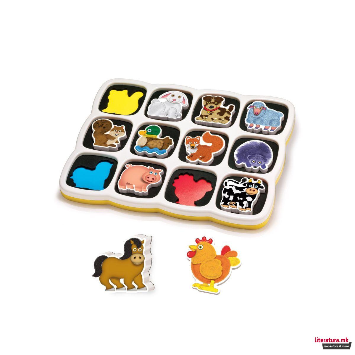 Магнетна сложувалка, Smart Puzzle - Farm, 13 парчиња 