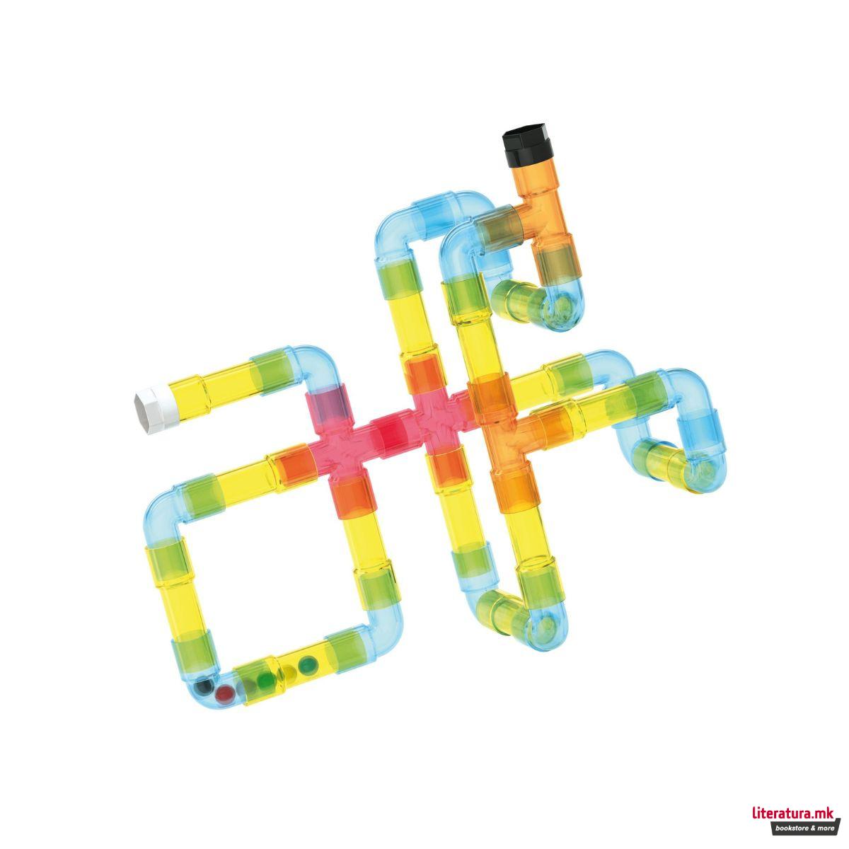 Сет за градба - цевки, Tubation Maze, 44 парчиња