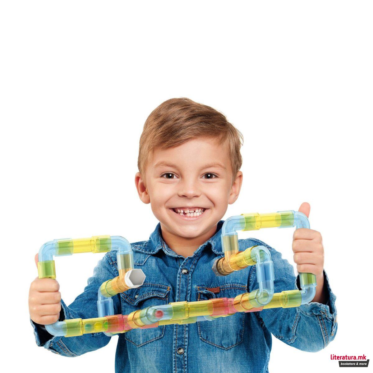 Сет за градба - цевки, Tubation Maze, 44 парчиња