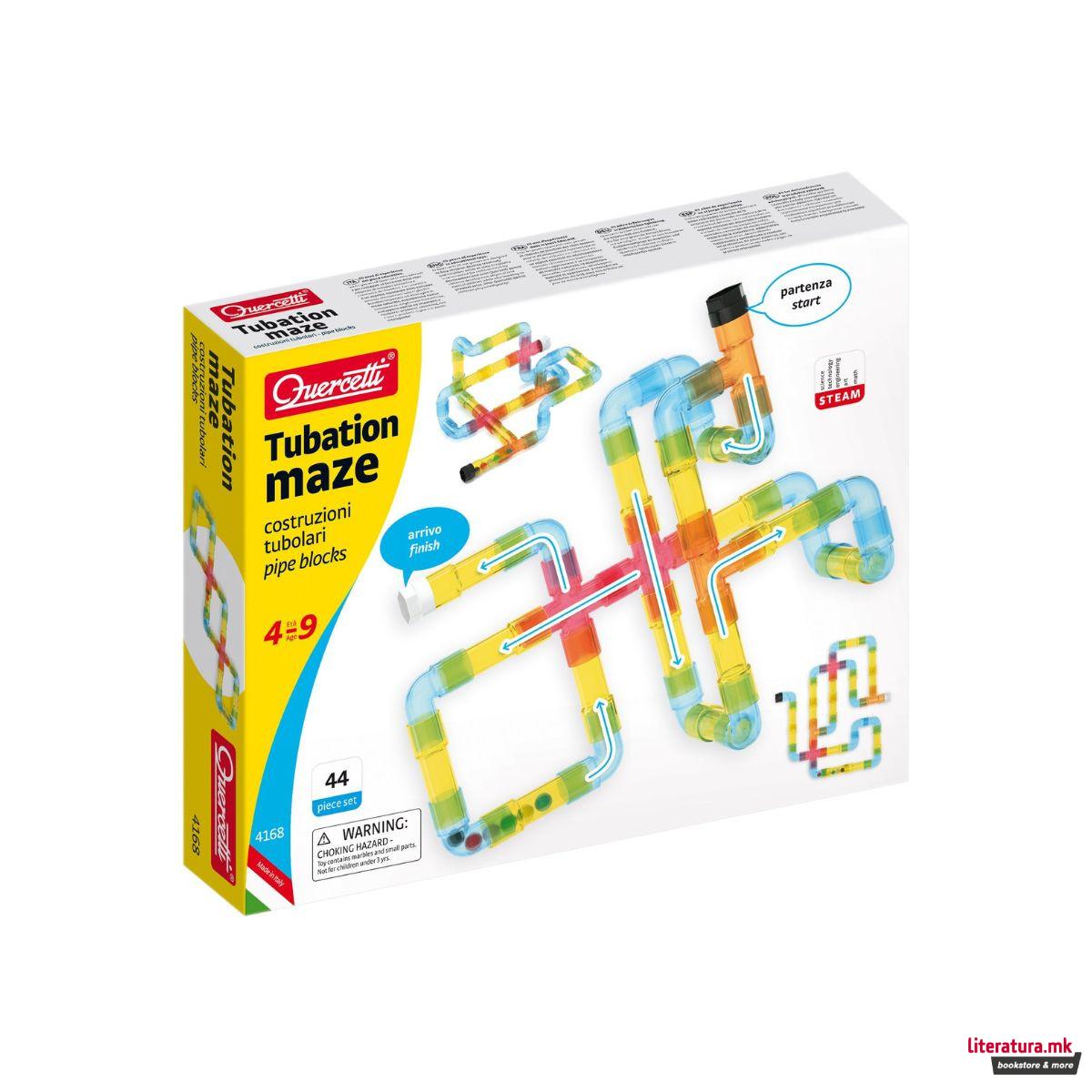 Сет за градба - цевки, Tubation Maze, 44 парчиња