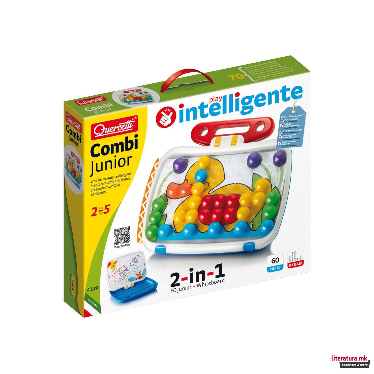 Табла со пинови 2 во 1, Combi Junior, 60 парчиња