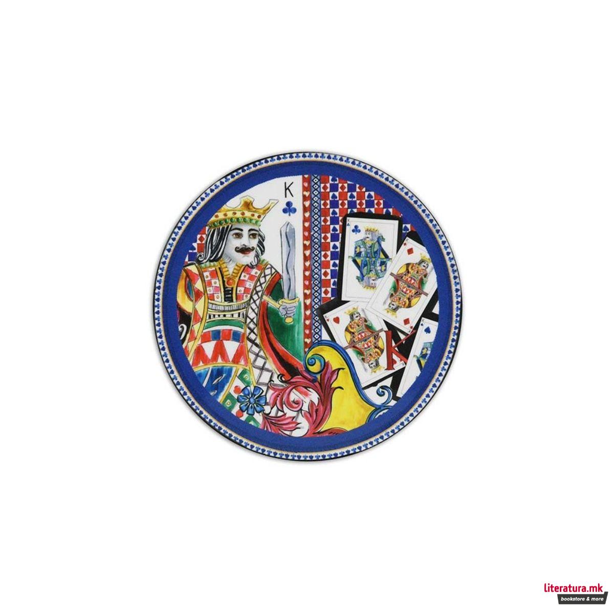 Подметач, Regina di Cuori, син, 9.5cm