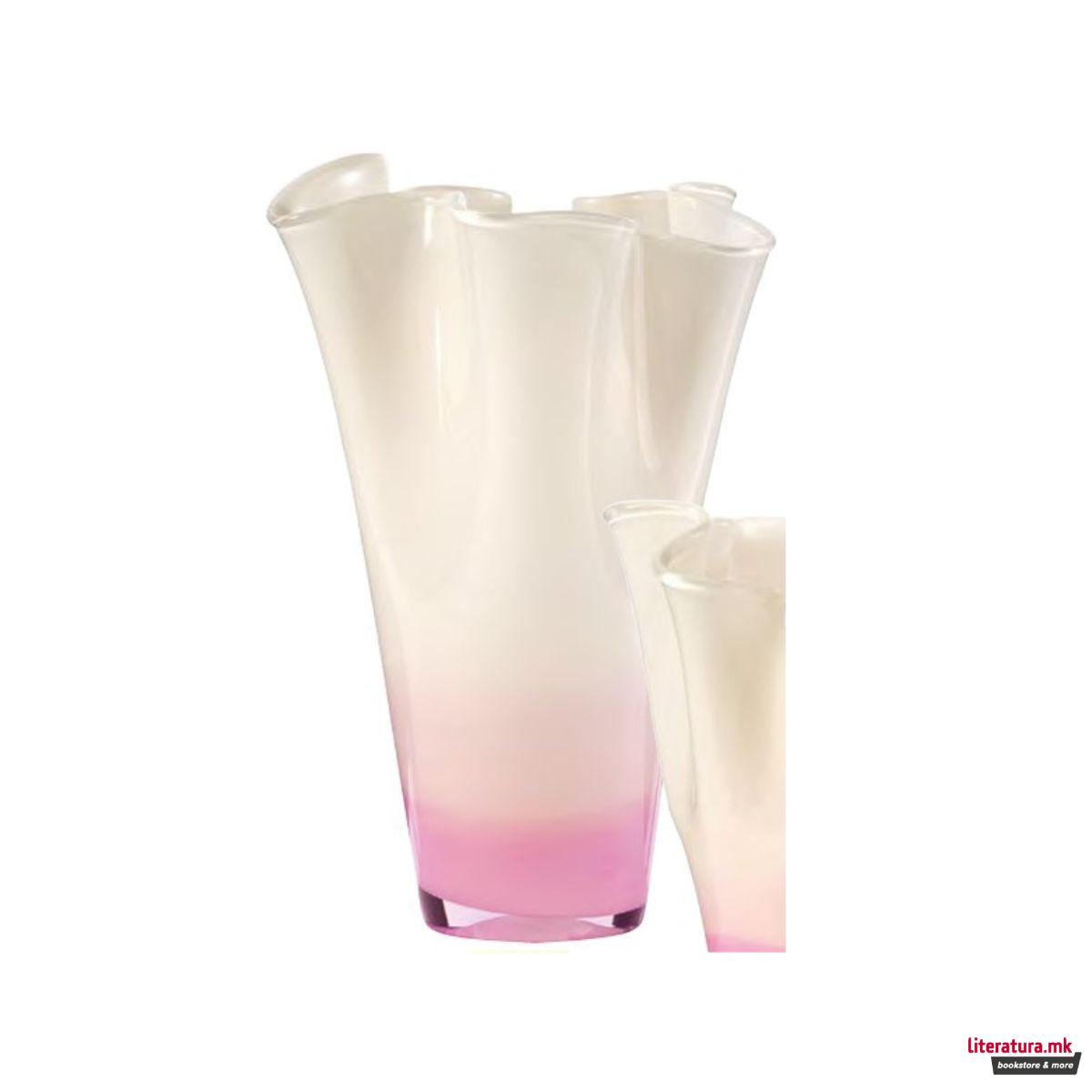 Стаклена вазна, Barhein, Fucsia Vaso Fazzoletto