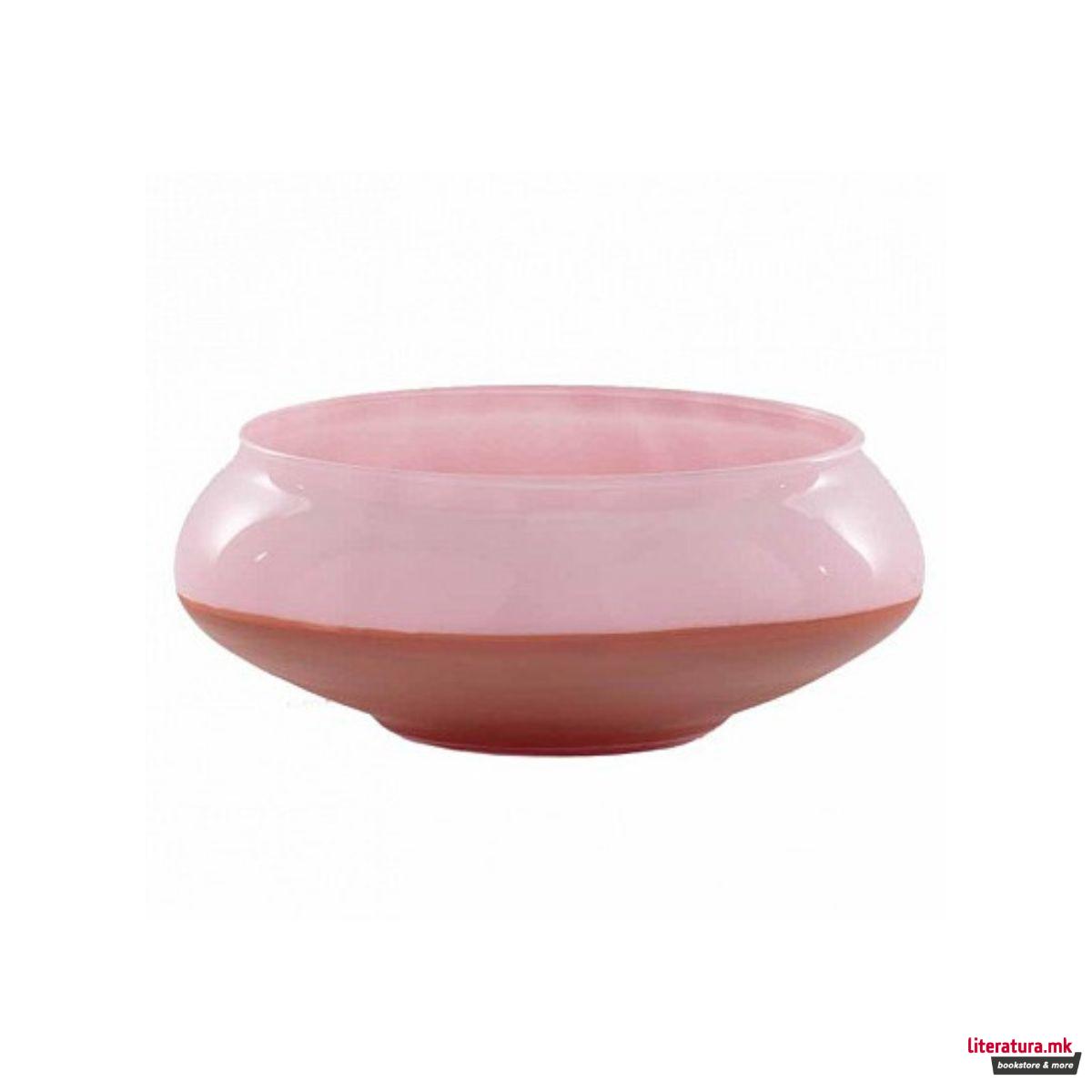 Декоративен стаклен сад, Melissa, Rosa Chiaro Ciotola Grande