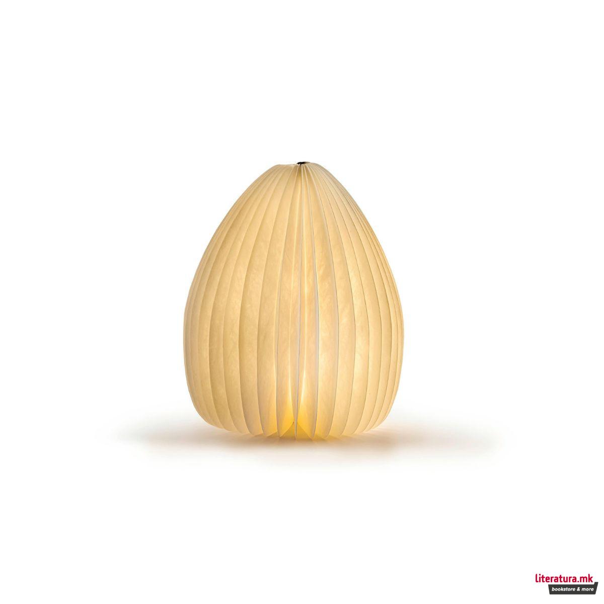 Паметна ламба - Вазна, Smart Vase Light, дрво - орев