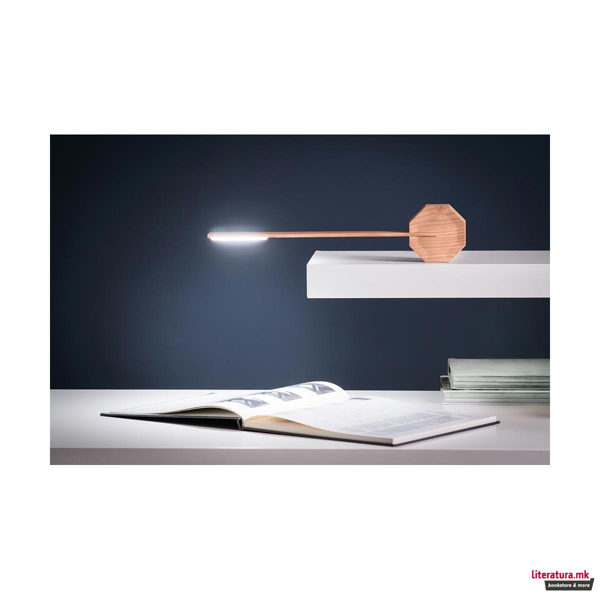Ламба за биро, Octagon One Portable Light, дрво - јавор