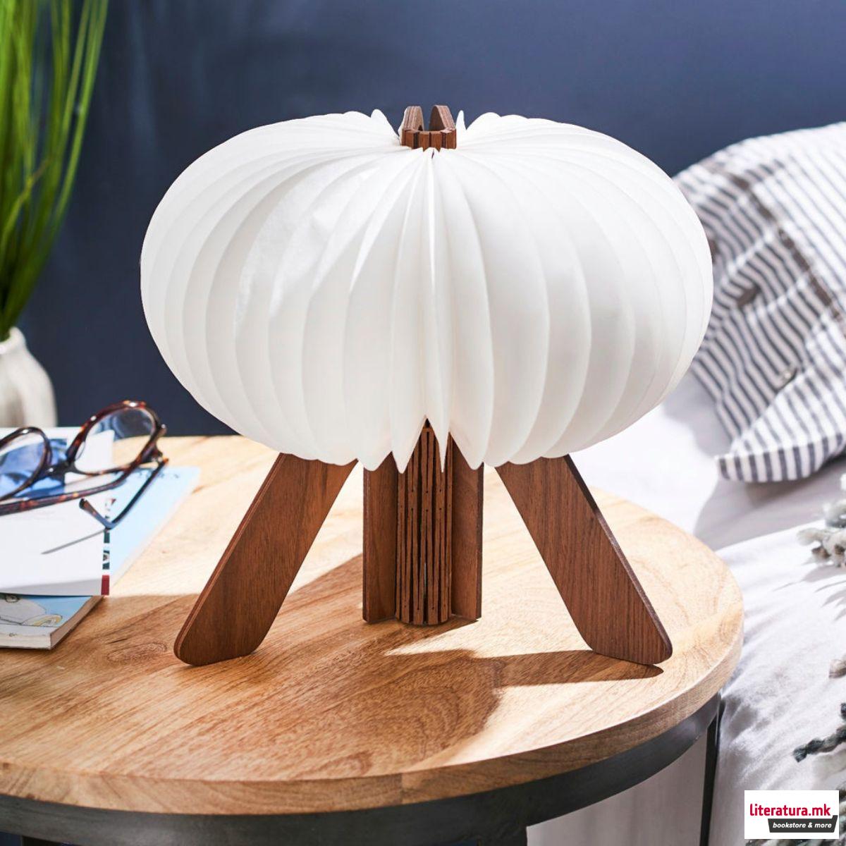Паметна ламба - R, The R Space Lamp, дрво - орев