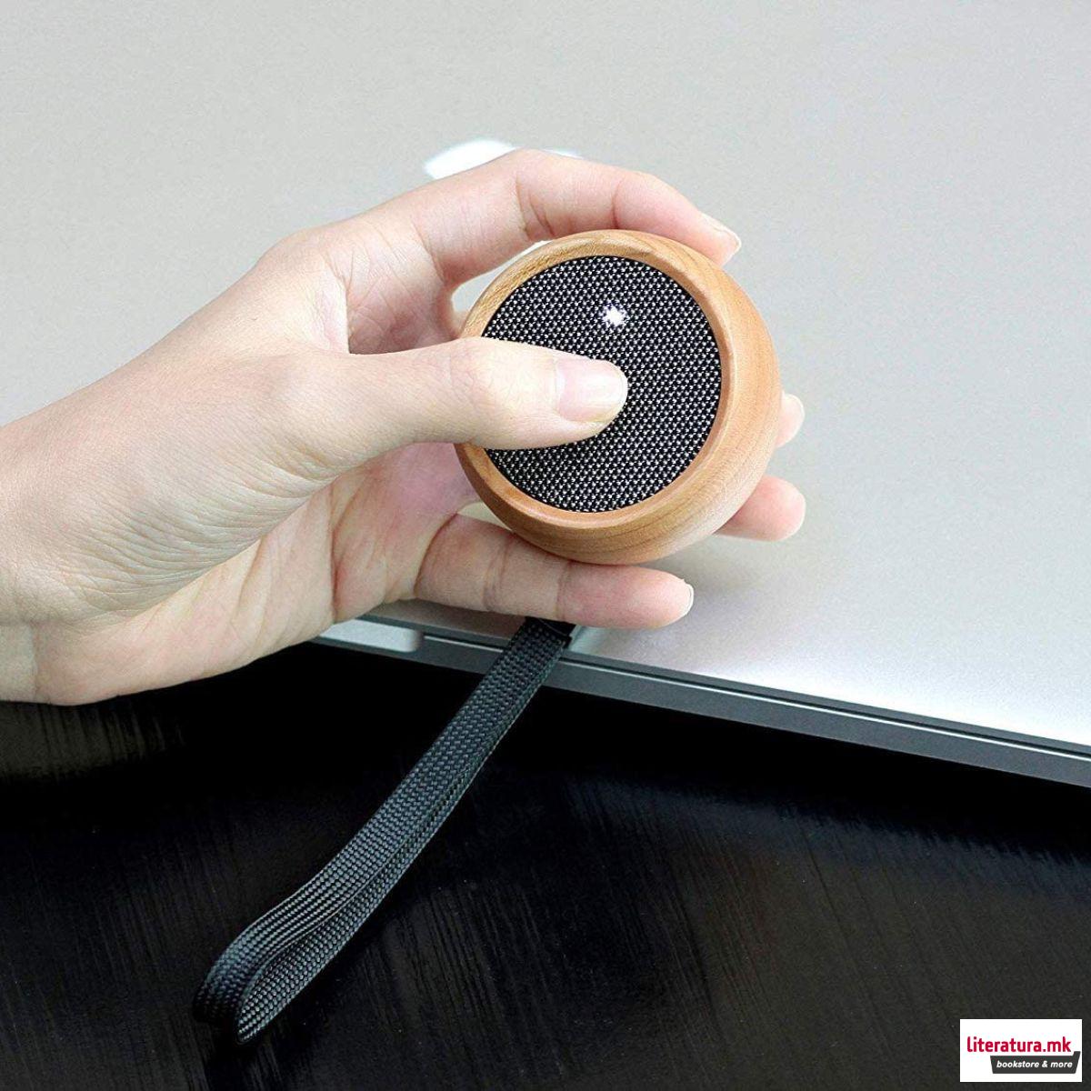 Селфи звучник, Tumbler Selfie Bluetooth Speaker, дрво - цреша 