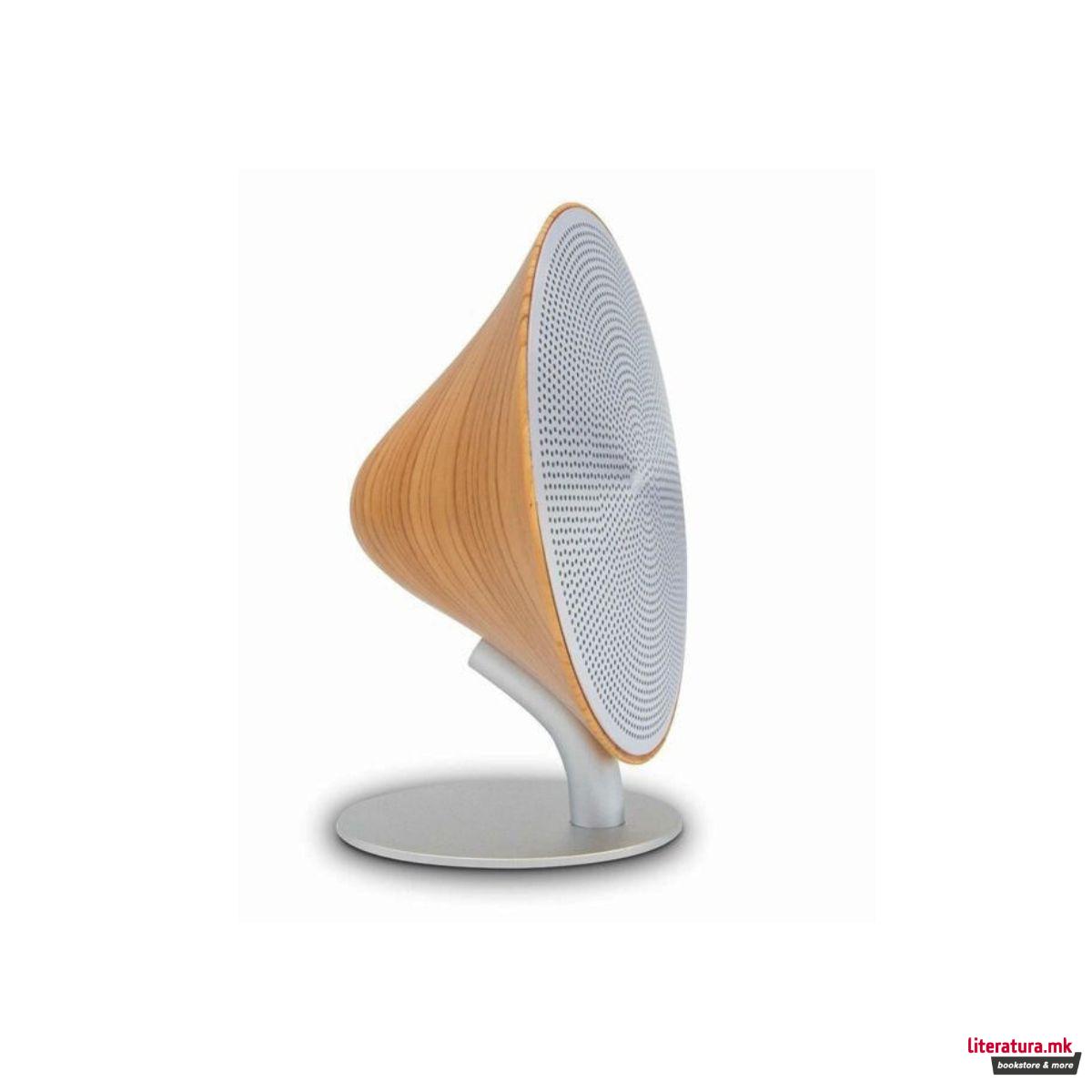 Звучник, Мини Halo Bluetooth Speaker, мал, дрво - бука 