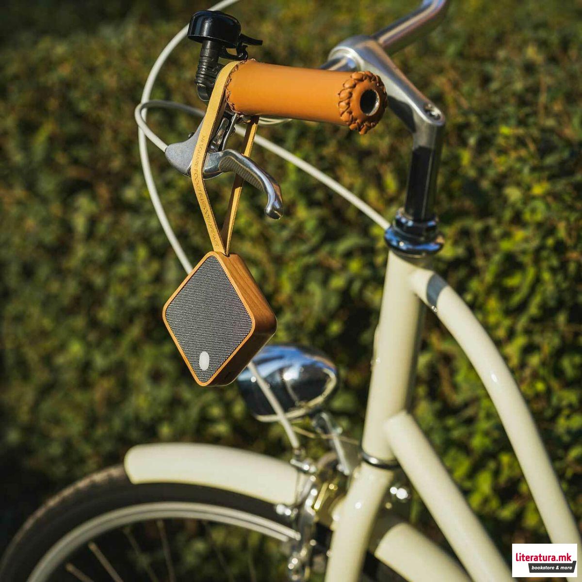 Звучник, Mi Square Pocket Bluetooth Speaker, дрво - цреша 