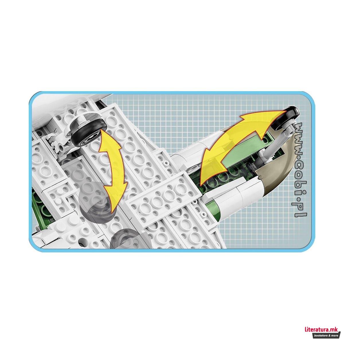 Коцки за градба, WW2 Historical Collection, Messerschmitt me 262A-1A, 390 парчиња