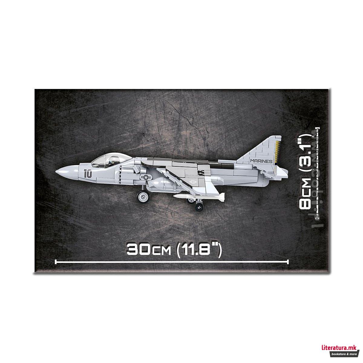 Коцки за градба, Armed Forces, AV-8B Harrier II Plus, 410 парчиња