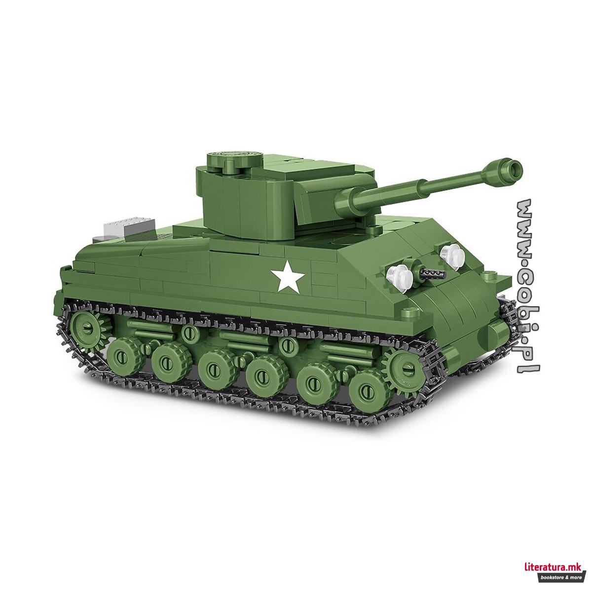Коцки за градба, WW2 Historical Collection, M4A3E8 Sherman, 315 парчиња