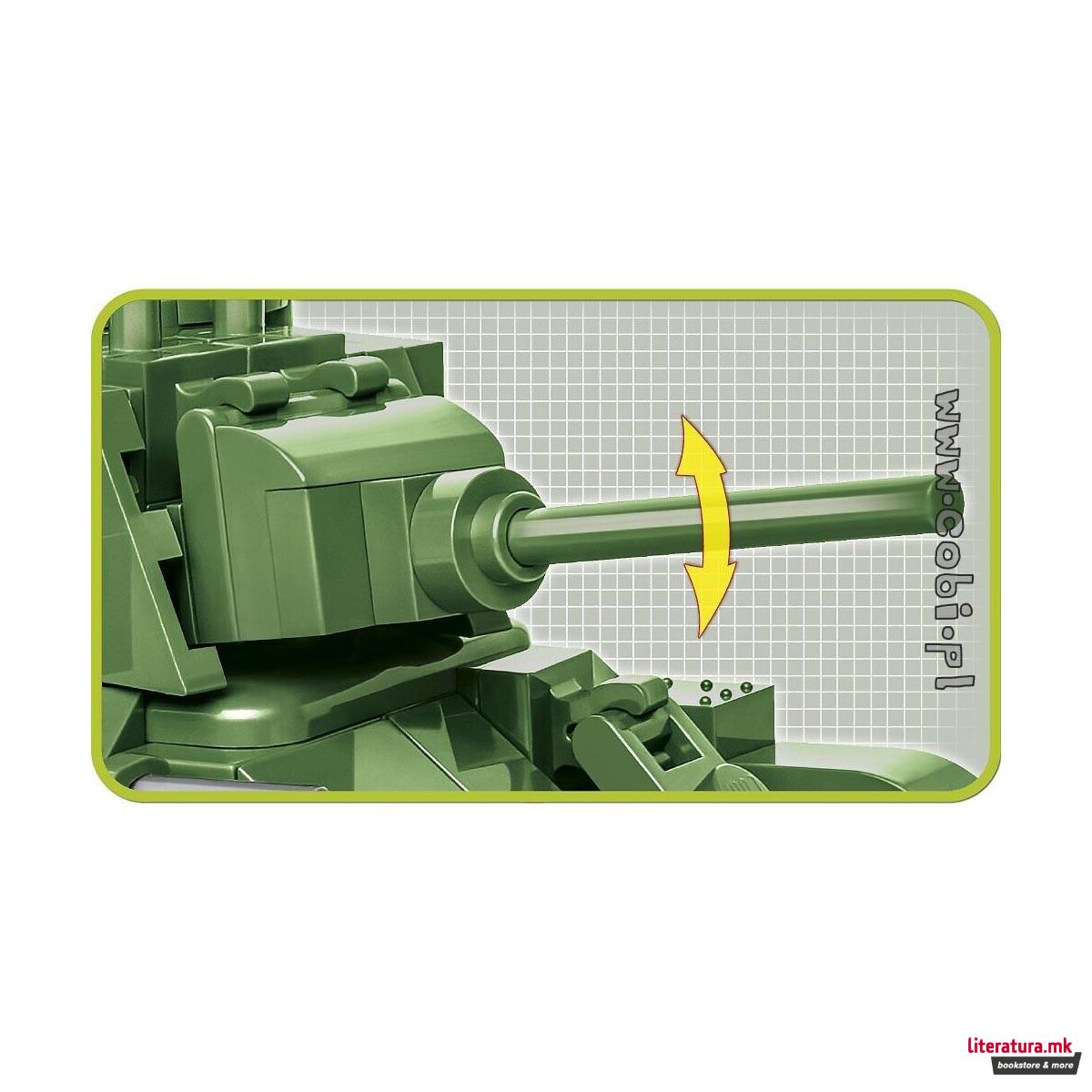 Коцки за градба, WW2 Historical Collection, T-34/76, 270 парчиња