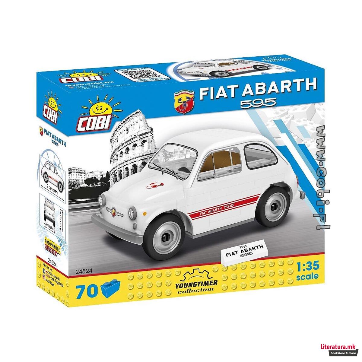 Коцки за градба, Youngtimer Collection, Fiat Abarth 595, 70 парчиња 