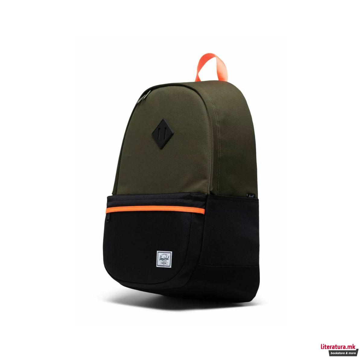 Ранец, Heritage Pro, Ivy Green/Black/Shocking Orange