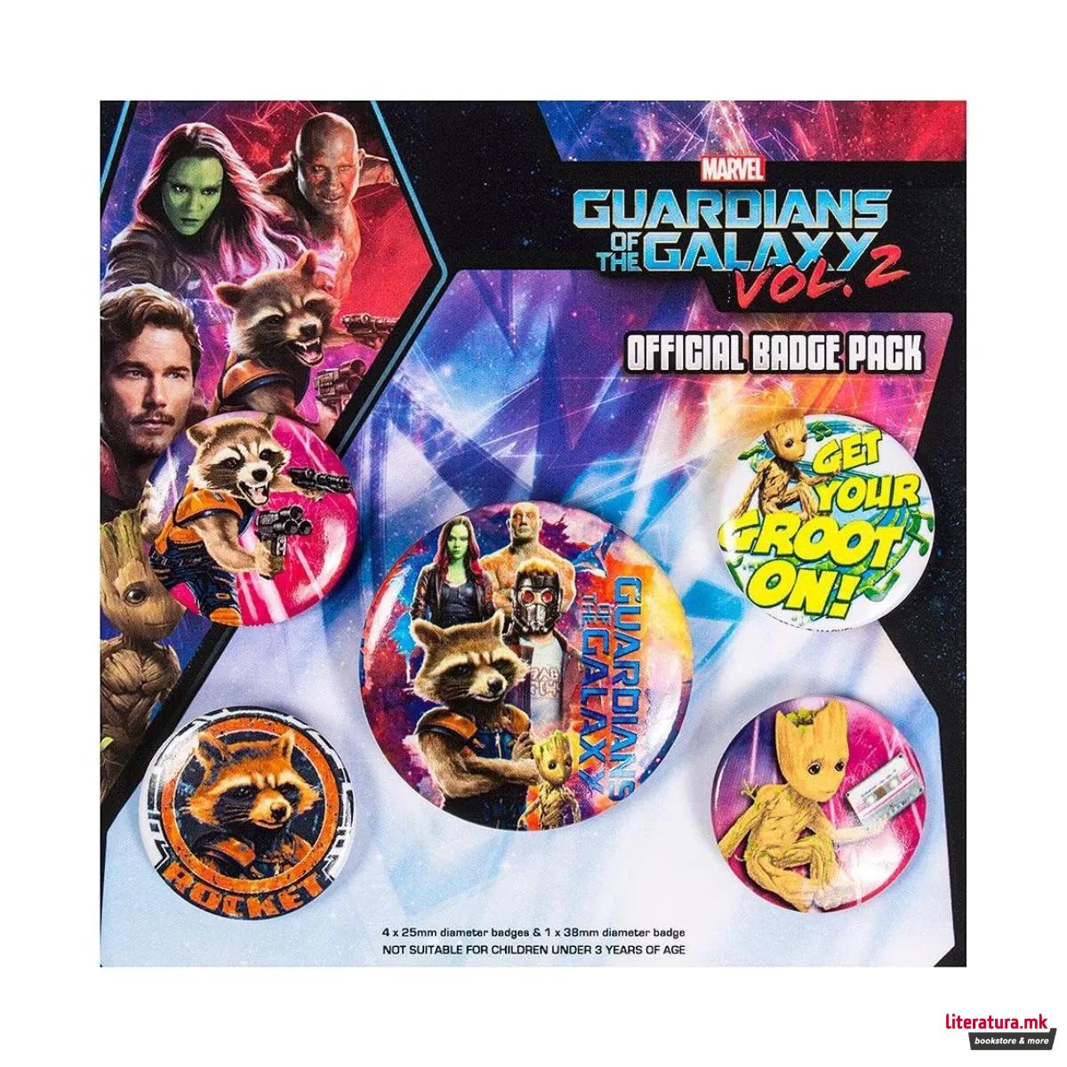 Сет беџови, Marvel, Guardians of the Galaxy 2, Rocket and Groot
