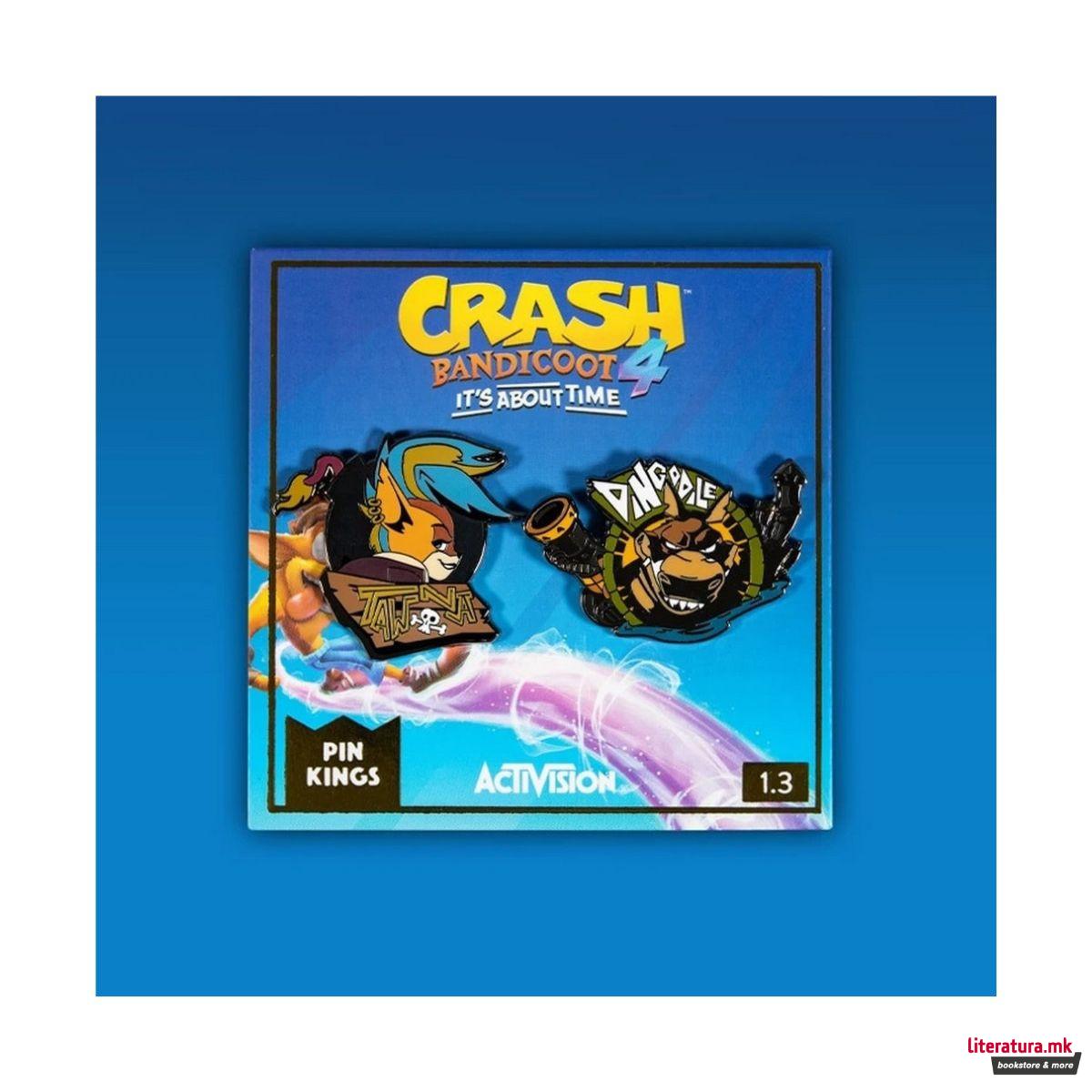 Сет беџови, Crash Bandicoot, Dingodile and Tawna