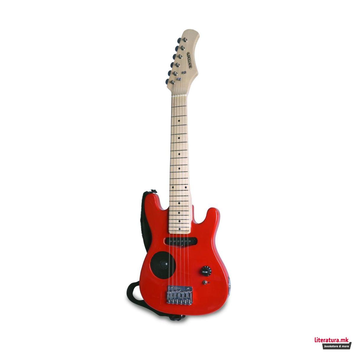 Дрвена електрична гитара, Music Academy, Electric Wooden Guitar, 6 жици 
