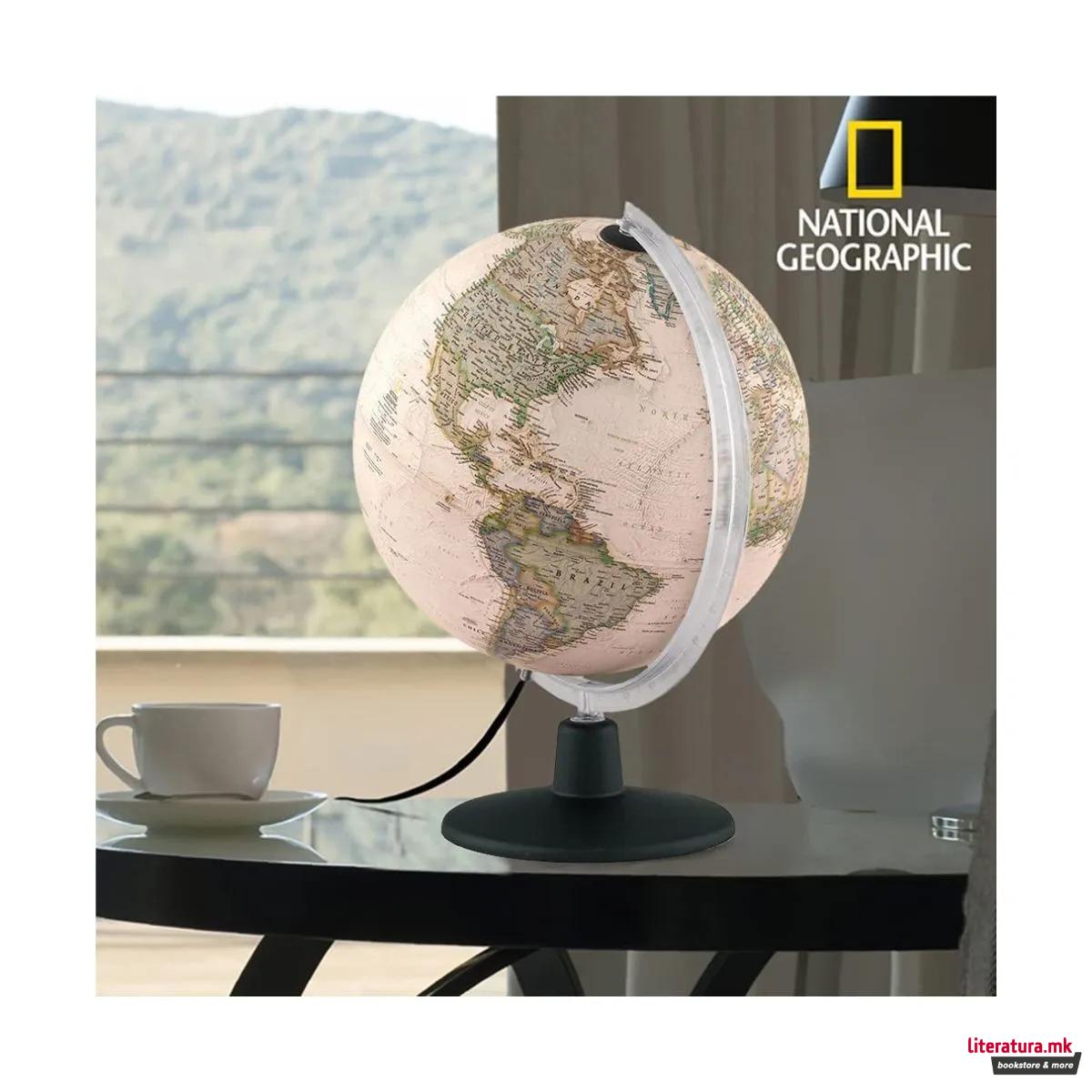Глобус, National Geographic, Natgeo Executive, LED, Ø30 цм