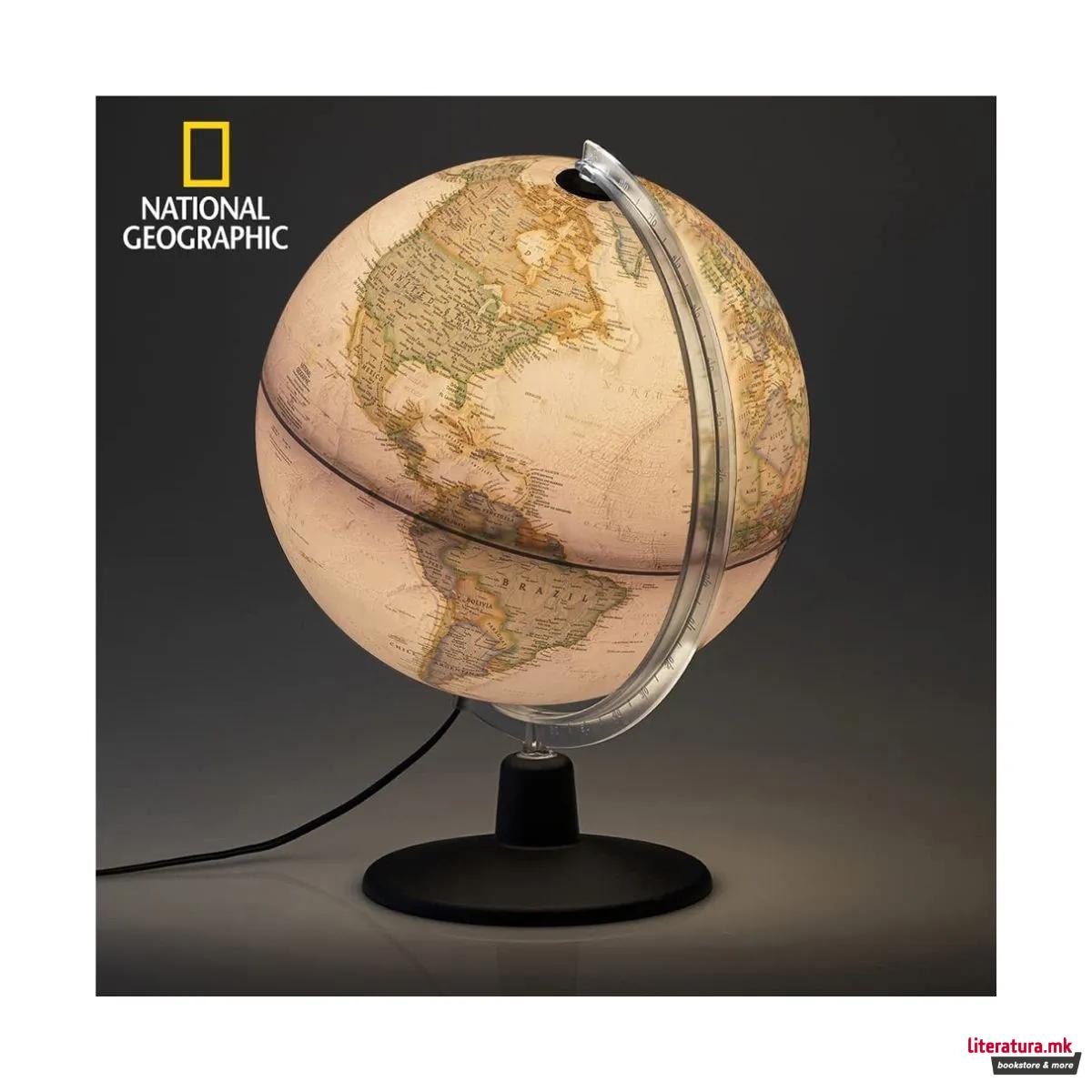 Глобус, National Geographic, Natgeo Executive, LED, Ø30 цм