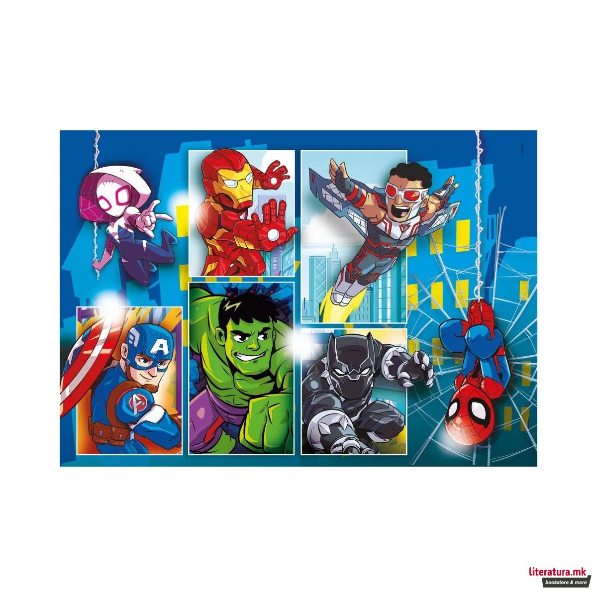 Сложувалка, Marvel, Super Hero Adventures, 30 парчиња