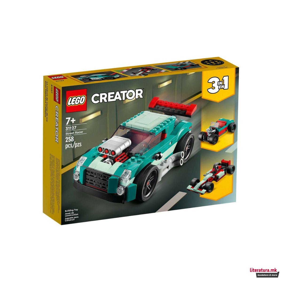LEGO коцки, Creator 3 in 1, Street Racer