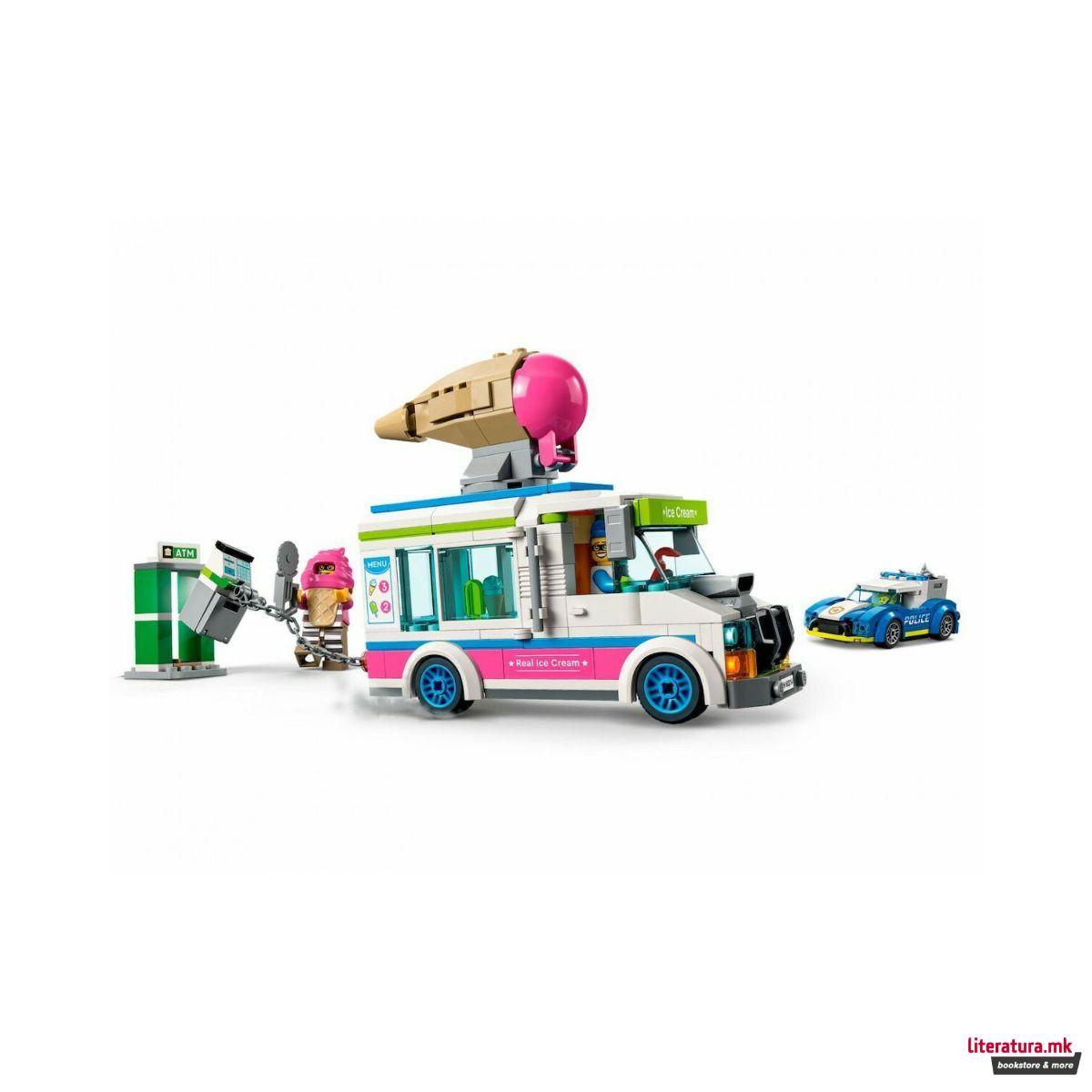 LEGO коцки, City, Ice Cream Truck Police Chase