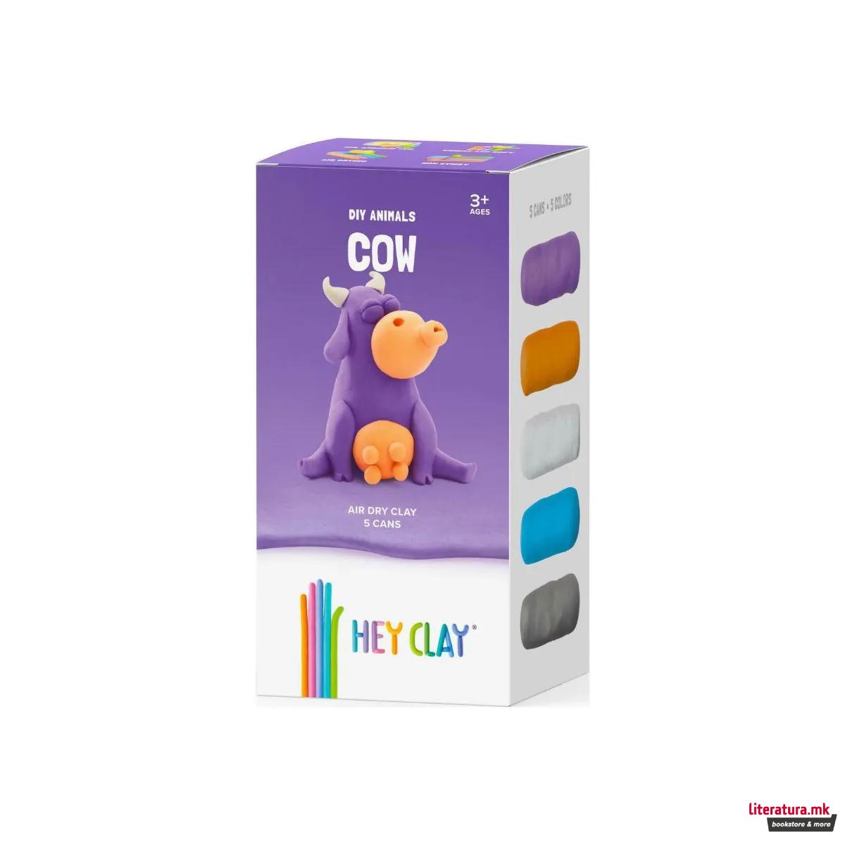 Сет за изработка со глина, Claymates - Крава