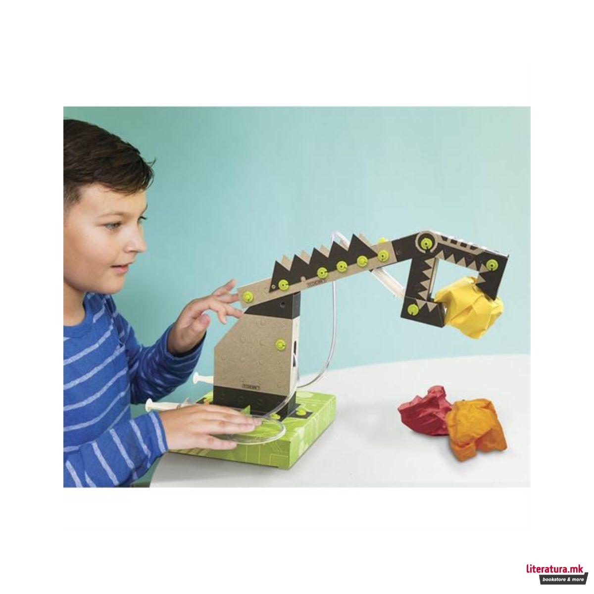 STEM сет, Green Science, Techcraft - Pneumatic Robot Arm