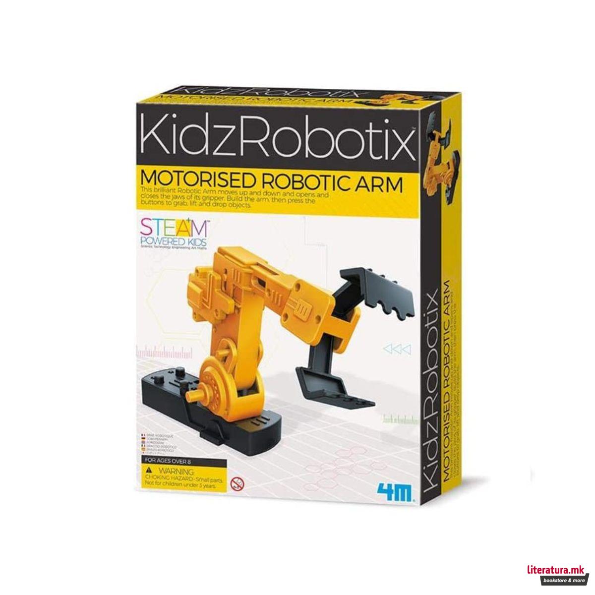 4M Kidz Robotix – Braccio Robotico Motorizzato – Giocattolo Educativo Per Bambini