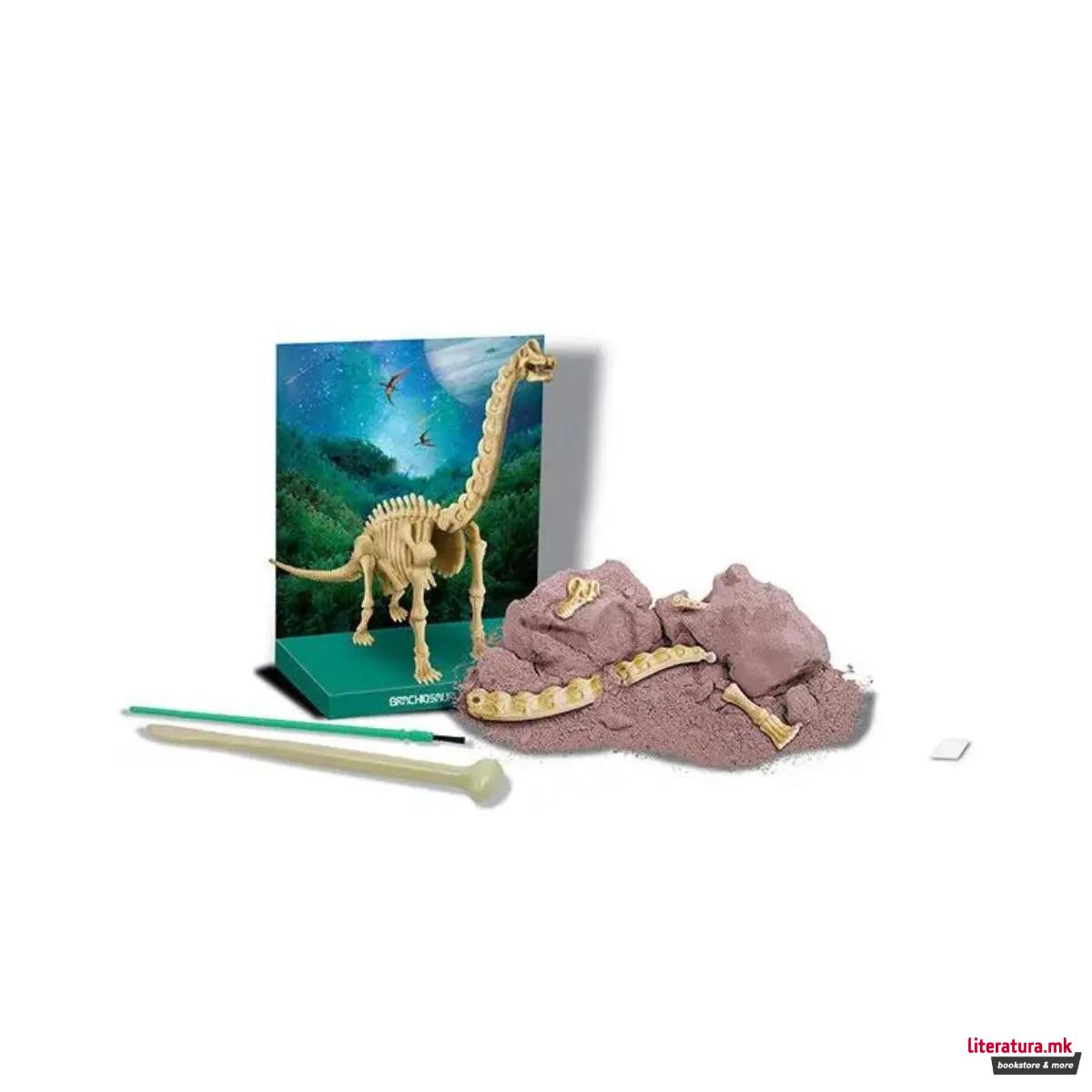 STEM сет, Kidz Labs, Dig a Dinosaur Skeleton - Brachiosaurus 