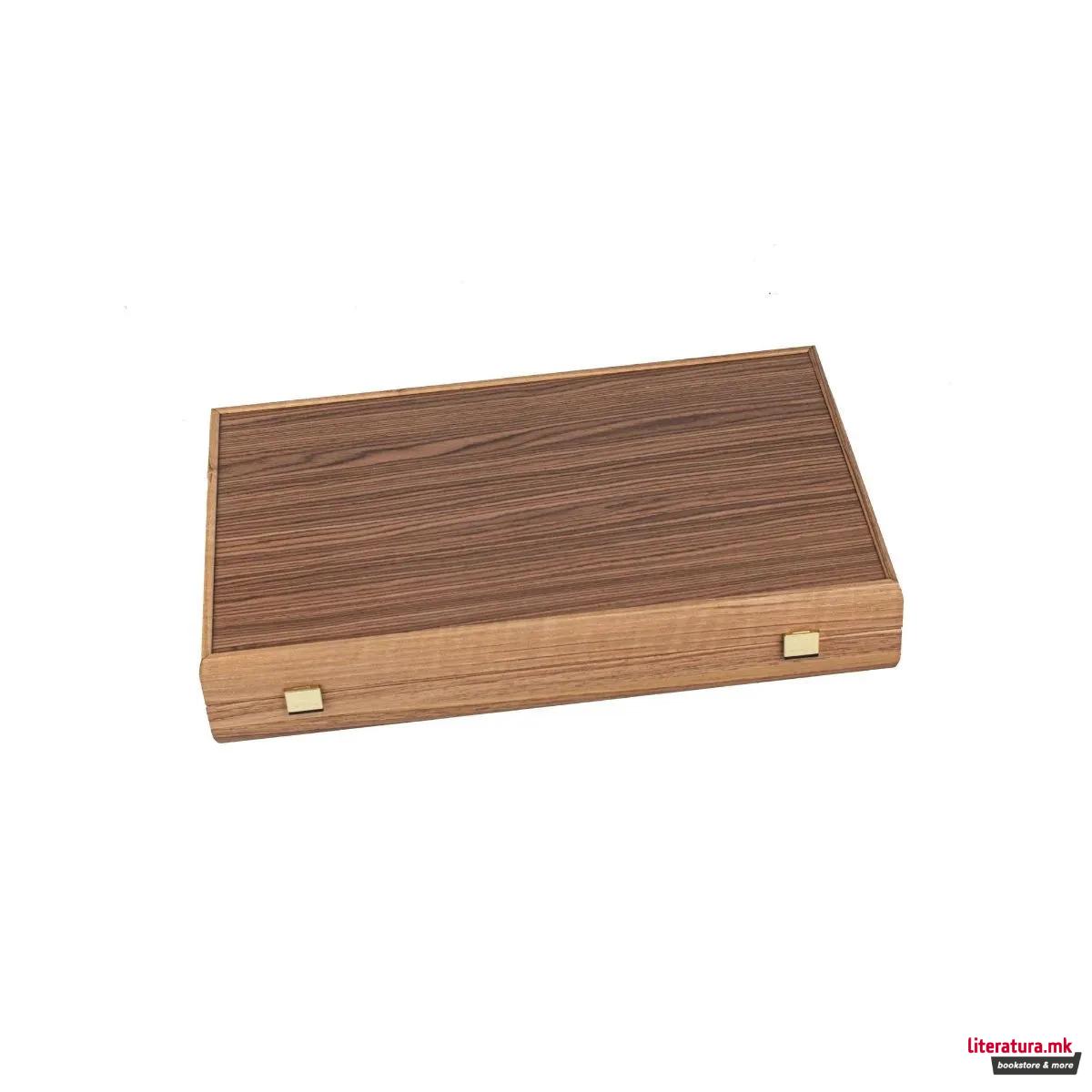 Сет за табла, Premium Handcrafted Walnut/Red Oak