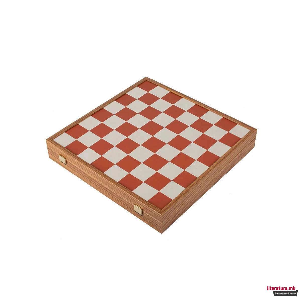 Сет за шах, Bauhaus Style, теракота, 40 x 40 cm